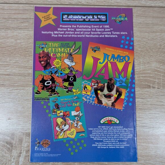 1996 Looney Tunes Mail Bonding Comic Book Landoll’s Space Jam Promo USPS Bugs - Picture 2 of 9